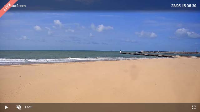 Image de la webcam de la plage de Calais