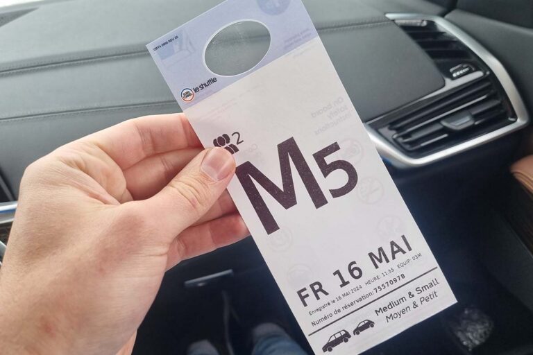Eurotunnel Boarding Ticket